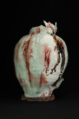 Terrain Strata Series. Porcelain Glaze Oxide Stoneware, 2010